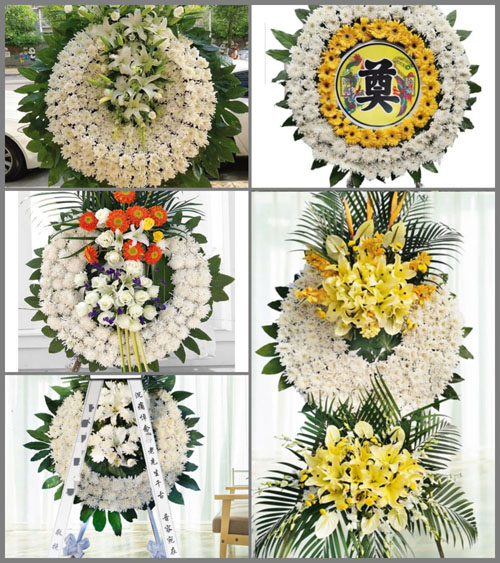 广东梅州市平远县上举镇符坑村花圈速递